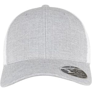 Flexfit Unisex 110 MESH Cap 2-Tone Baseballkappe, Melange Silver/White, one Size Flexfit Unisex 110 MESH Cap 2-Tone Baseballkappe, Melange Silver/White, one Size