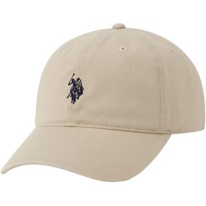 U.S. Polo Assn. Unisex's Mens Washed Twill Cotton Adjustable Baseball Hat with Pony Logo and Curved Brim, Stone, One Size U.S. Polo Assn. Unisex's Mens Washed Twill Cotton Adjustable Baseball Hat with Pony Logo and Curved Brim, Stone, One Size