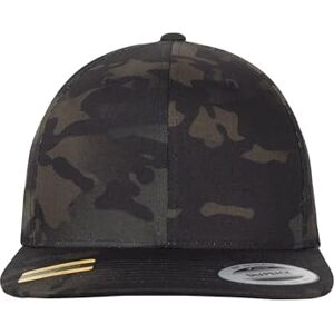 Flexfit Classic Snapback Cap, Black Multicam, One Size Flexfit Classic Snapback Cap, Black Multicam, One Size