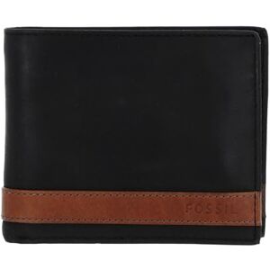 Fossil Wallet for Men Quinn, 100% Leather Bifold black 11.4 cm L x 2.5 cm W x 9.5 cm H ML3653001 Fossil Wallet for Men Quinn, 100% Leather Bifold black 11.4 cm L x 2.5 cm W x 9.5 cm H ML3653001