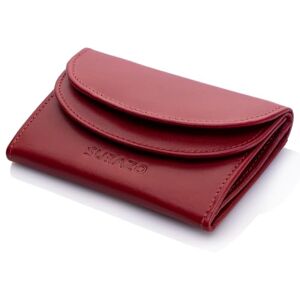 SURAZO ® Genuine Leather Small Wallet Women's (10.5 x 7.5 x 2 cm) Mini Wallet Leather Wallet Men's Small RFID Mini Wallet 4 Card Slots Note Compartment Slim Wallet with Coin Compartment (Mix), red, S, SURAZO ® Genuine Leather Small Wallet Women's (10.5 x 7.5 x 2 cm) Mini Wallet Leather Wallet Men's Small RFID Mini Wallet 4 Card Slots Note Compartment Slim Wallet with Coin Compartment (Mix), red, S,