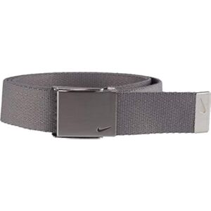 Nike Men's Swoosh Web Belt, Charcoal, One Size Nike Men's Swoosh Web Belt, Charcoal, One Size