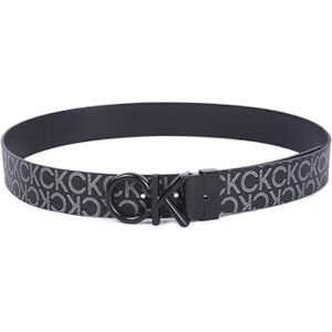 Calvin Klein Men’s Metal Mono Reversible Belt, Black (Ck Black Smooth/Classic Mono), 33,5 inches Calvin Klein Men’s Metal Mono Reversible Belt, Black (Ck Black Smooth/Classic Mono), 33,5 inches