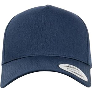 Flexfit 5-Panel Curved Classic Snapback Kappe, Navy, One Size Flexfit 5-Panel Curved Classic Snapback Kappe, Navy, One Size