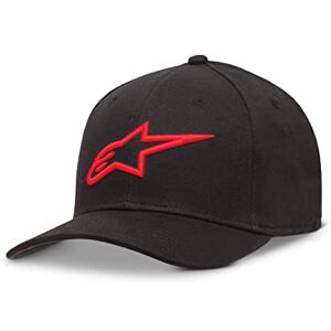 Alpinestars Men's Ageless Curve Hat Baseball Cap with Original Flexfit Inner Band Black/Red Alpinestars Men's Ageless Curve Hat Baseball Cap with Original Flexfit Inner Band Black/Red