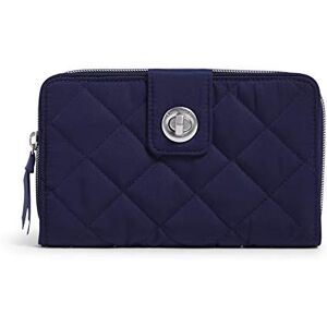 Vera Bradley Women's Performance Twill Turnlock Wallet with RFID Protection Blue Size: One Size Vera Bradley Women's Performance Twill Turnlock Wallet with RFID Protection Blue Size: One Size
