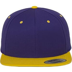 Flexfit Mens Kappe Classic Snapback 2-tone Baseball Cap, Pure/Gold Flexfit Mens Kappe Classic Snapback 2-tone Baseball Cap, Pure/Gold