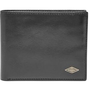 Fossil Men's Ryan RFID-Blocking Leather Bifold Wallet, Black Flip Id, One size Fossil Men's Ryan RFID-Blocking Leather Bifold Wallet, Black Flip Id, One size