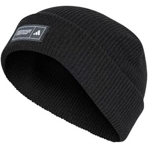 adidas Unisex Essentials Cuffed Beanie, Black/White, XXS adidas Unisex Essentials Cuffed Beanie, Black/White, XXS