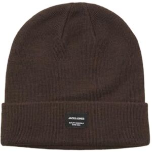 JACK & JONES Men's Jacdna Beanie Noos Knitted hat, Chocolate Cake, One Size JACK & JONES Men's Jacdna Beanie Noos Knitted hat, Chocolate Cake, One Size