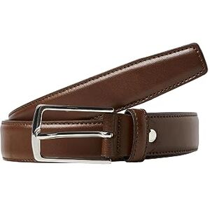 JACK & JONES NOS Men's Jacchristopher Belt Noos Belt, Brown (Cognac Detail: Normal Buckle), 36 (Manufacturer size: 80) JACK & JONES NOS Men's Jacchristopher Belt Noos Belt, Brown (Cognac Detail: Normal Buckle), 36 (Manufacturer size: 80)