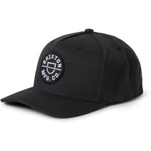 BRIXTON Unisex-Adult Crest C Mp Snbk Cap, Washed Black, One Size BRIXTON Unisex-Adult Crest C Mp Snbk Cap, Washed Black, One Size
