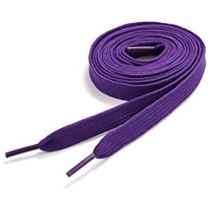 Underground Kulture Purple Shoelaces Flat Coloured Replacement Colour For Trainers Sneakers Universal Sports Unisex Skate Shoe Laces (11mm X 120cm)