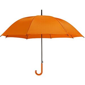 eBuyGB Pack of 4 Automatic Opening Plastic Crook Curved Handle Wedding Umbrella Coloured Rainproof for Men, Women, Kids, Unisex, Bridal Brolly Orange 41.5 Inch / 105cm Span 82cm Length eBuyGB Pack of 4 Automatic Opening Plastic Crook Curved Handle Wedding Umbrella Coloured Rainproof for Men, Women, Kids, Unisex, Bridal Brolly Orange 41.5 Inch / 105cm Span 82cm Length