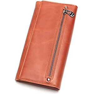 ZXSXDSAX Wallet for Women Women Purse Genuine Leather Wallet Ladies Cellphone Clutch Bag with Card Holder Walet Long Zipper Coin Purses(Color:Brown) ZXSXDSAX Wallet for Women Women Purse Genuine Leather Wallet Ladies Cellphone Clutch Bag with Card Holder Walet Long Zipper Coin Purses(Color:Brown)