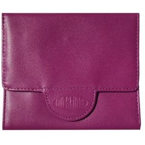 Big Skinny Women's Trixie Leather Tri-Fold Slim Wallet, Holds Up to 30 Cards, Plum Purple Big Skinny Women's Trixie Leather Tri-Fold Slim Wallet, Holds Up to 30 Cards, Plum Purple