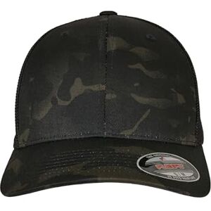 Flexfit Trucker Mesh Cap Baseball, Multicam Black, S/M Flexfit Trucker Mesh Cap Baseball, Multicam Black, S/M