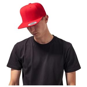 Flexfit Classic Snapback Cap, Mütze Unisex Kappe für Damen und Herren, One Size, Farbe red/red Flexfit Classic Snapback Cap, Mütze Unisex Kappe für Damen und Herren, One Size, Farbe red/red