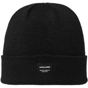 JACK & JONES NOS Men's Jacdna Beanie Noos Beanie, Black (Black Black), One size JACK & JONES NOS Men's Jacdna Beanie Noos Beanie, Black (Black Black), One size