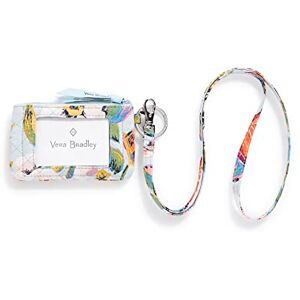 Vera Bradley Women's Cotton Zip Id Case and Lanyard Combo, Sea Air Floral Recycled Cotton, One Size Vera Bradley Women's Cotton Zip Id Case and Lanyard Combo, Sea Air Floral Recycled Cotton, One Size