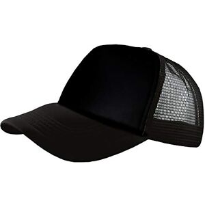 eBuyGB Unisex's Men's Adjustable Classic Snapback Summer Mesh Baseball Hat, Black, One Size eBuyGB Unisex's Men's Adjustable Classic Snapback Summer Mesh Baseball Hat, Black, One Size