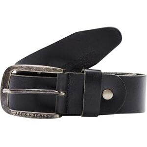 JACK & JONES NOS Men's Jacpaul Leather Belt Noos Belt, Black (Black Black), 42 (Manufacturer size: 95) JACK & JONES NOS Men's Jacpaul Leather Belt Noos Belt, Black (Black Black), 42 (Manufacturer size: 95)