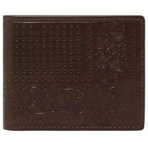 Fossil Men's Derrick Bi-Fold Wallet, Brown, XS Fossil Men's Derrick Bi-Fold Wallet, Brown, XS
