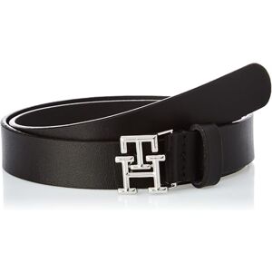 Tommy Hilfiger Women’s TH Logo 2.5 Leather Belt, Black (Black), 39.4 inches Tommy Hilfiger Women’s TH Logo 2.5 Leather Belt, Black (Black), 39.4 inches