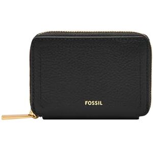 Fossil Women's Logan LiteHide™ Leather RFID Blocking Zip Around Card Case Wallet, Black (Model: SL10045001), Black Fossil Women's Logan LiteHide™ Leather RFID Blocking Zip Around Card Case Wallet, Black (Model: SL10045001), Black