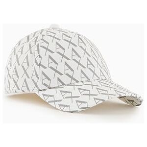 Armani Exchange Men's All Over Logo Baseball Hat Cap, Off White/Ash, One Size Armani Exchange Men's All Over Logo Baseball Hat Cap, Off White/Ash, One Size