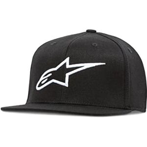 Alpinestars Men's Ageless Flat Men's Logo Hat Flat Bill Flex Back Baseball Cap, Black (Black/White ), L UK Alpinestars Men's Ageless Flat Men's Logo Hat Flat Bill Flex Back Baseball Cap, Black (Black/White ), L UK
