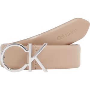 Calvin Klein Women's Re-Lock Logo 3cm Leather Belt, Beige (Chanterelle), 53,1 inches Calvin Klein Women's Re-Lock Logo 3cm Leather Belt, Beige (Chanterelle), 53,1 inches