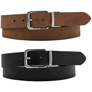 Levi's Men's Classic Reversible Belt, Regular Black, 100 Levi's Men's Classic Reversible Belt, Regular Black, 100