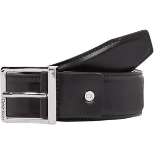 Calvin Klein Men's Sleek Square Leather Belt, Black (Ck Black Smooth), 47,2 inches Calvin Klein Men's Sleek Square Leather Belt, Black (Ck Black Smooth), 47,2 inches