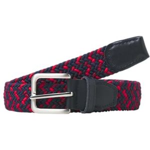 JACK & JONES Men's Jacspring Woven Belt Noos Braided, Navy Blazer/Detail: red Mix, 80 cm JACK & JONES Men's Jacspring Woven Belt Noos Braided, Navy Blazer/Detail: red Mix, 80 cm