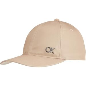 Calvin Klein Men Ck Saffiano Metal Bb Cap Cap, Beige, One Size Calvin Klein Men Ck Saffiano Metal Bb Cap Cap, Beige, One Size