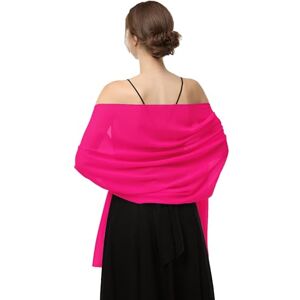 Baoqiya Women's 180468 Pashmina Shawl, Hoppink, Length(79") Width(19") Baoqiya Women's 180468 Pashmina Shawl, Hoppink, Length(79") Width(19")