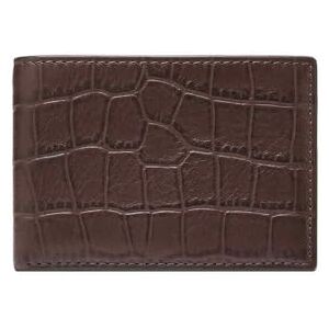 Fossil Men's Derrick Accessory-Travel Wallet, Brown, Small Fossil Men's Derrick Accessory-Travel Wallet, Brown, Small
