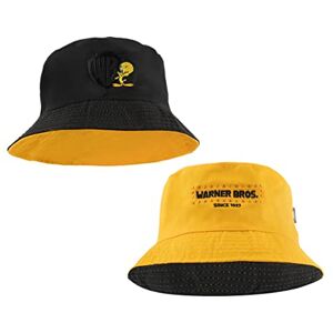 Cinereplicas Reversible Bob One Size Titi 100% Cotton – Official Licence, Black and Yellow, One Size Cinereplicas Reversible Bob One Size Titi 100% Cotton – Official Licence, Black and Yellow, One Size