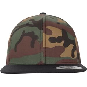 Flexfit Classic Snapback 2-Tone Cap, Green Camo/Black, one Size Flexfit Classic Snapback 2-Tone Cap, Green Camo/Black, one Size
