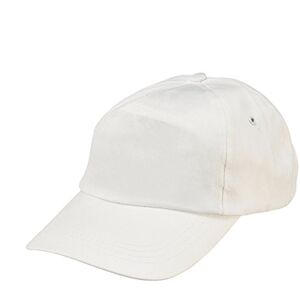 eBuyGB Baseball 100% Cotton Adjustable Adults Unisex One Size 5 Panel Cap Sports Hat, White, Pack of 10 eBuyGB Baseball 100% Cotton Adjustable Adults Unisex One Size 5 Panel Cap Sports Hat, White, Pack of 10