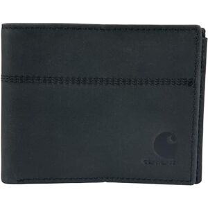 Carhartt Men's Bifold and Passcase Wallet, Durable Billfold Wallets, Available in Leather Canvas Styles travel wallets, Saddle Leather (Black), One Size UK Carhartt Men's Bifold and Passcase Wallet, Durable Billfold Wallets, Available in Leather Canvas Styles travel wallets, Saddle Leather (Black), One Size UK