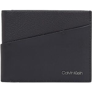 Calvin Klein CK Diagonal Bifold 6CC W/Bill, Black, OS Calvin Klein CK Diagonal Bifold 6CC W/Bill, Black, OS