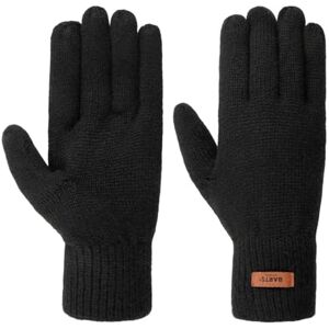Barts Haakon Lambswool Gloves Men knit full-fingered wool with lining Winter Autumn-Winter S/M black Barts Haakon Lambswool Gloves Men knit full-fingered wool with lining Winter Autumn-Winter S/M black