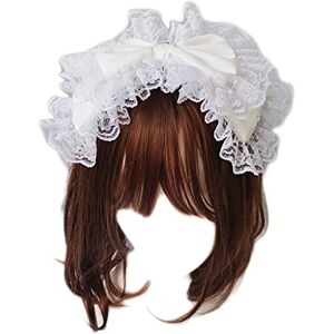 LIGSLN Victorian Retro Lace Headband Sweet Double Layer Hairband Big Bow Hair Hoop Tea Party Cosplay Headdress LIGSLN Victorian Retro Lace Headband Sweet Double Layer Hairband Big Bow Hair Hoop Tea Party Cosplay Headdress