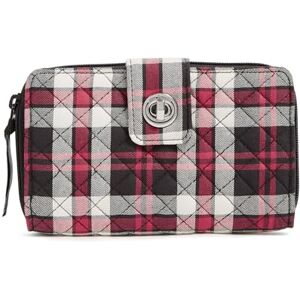 Vera Bradley Women's Cotton Turnlock Wallet with RFID Protection, Fireplace Plaid, One Size Vera Bradley Women's Cotton Turnlock Wallet with RFID Protection, Fireplace Plaid, One Size