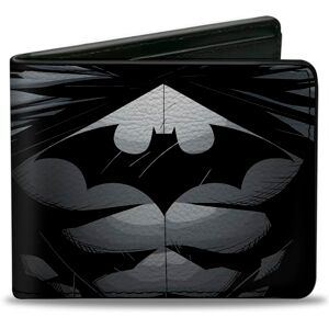 Buckle-Down Unisex-Adult's Bifold Wallet Batman Bi-Fold, Grays/Black, 4.0" x 3.5 Buckle-Down Unisex-Adult's Bifold Wallet Batman Bi-Fold, Grays/Black, 4.0" x 3.5