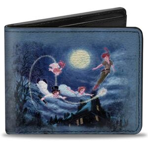Buckle-Down Wenko Men's Peter Pan Flying Scene + TAKE ME to Neverland Bi-Fold Wallet, Multicolor, Default Size Buckle-Down Wenko Men's Peter Pan Flying Scene + TAKE ME to Neverland Bi-Fold Wallet, Multicolor, Default Size