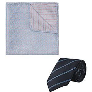 JACK & JONES Men's jacsummer tie giftbox Bow Set, Pale Blue/Pack:tie + Hankie, One Size JACK & JONES Men's jacsummer tie giftbox Bow Set, Pale Blue/Pack:tie + Hankie, One Size