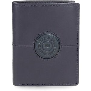 Pepe Jeans Cracker Vertical Wallet with Purse Blue 8.5 x 10.5 x 1 cm Leather, Blue, One Size, Vertical Wallet with Coin Purse Pepe Jeans Cracker Vertical Wallet with Purse Blue 8.5 x 10.5 x 1 cm Leather, Blue, One Size, Vertical Wallet with Coin Purse